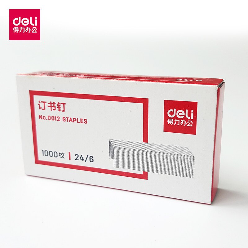 1 caja de grapas para oficina, de plata metálica, 24/6 grapas para papelería, suministros de encuadernación, grapas normales, Tapetool de Metal