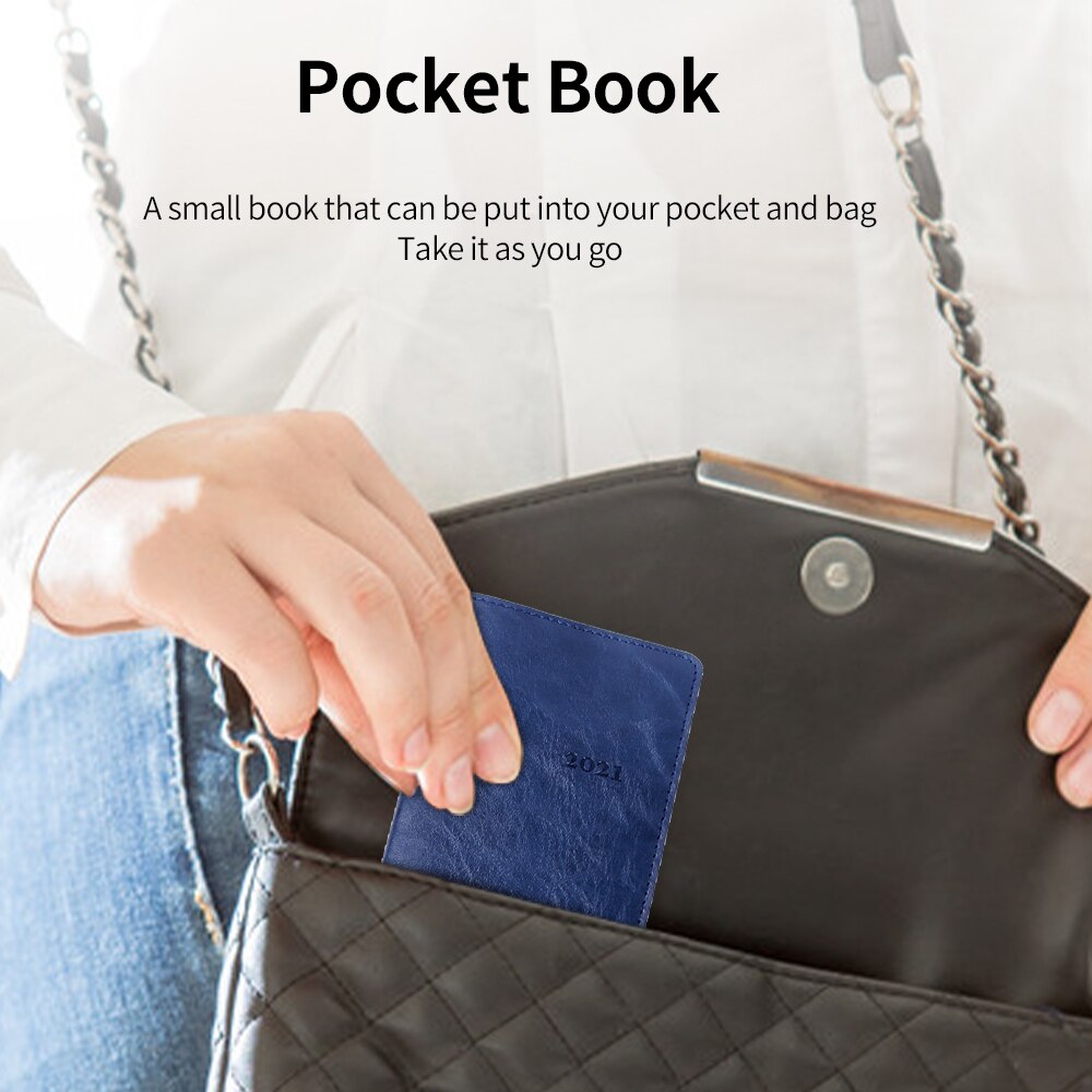 agenda 2021leather A6 notebook Weekly planning journa planner caderno cahier Kawai Office diary note book notepad notebooks