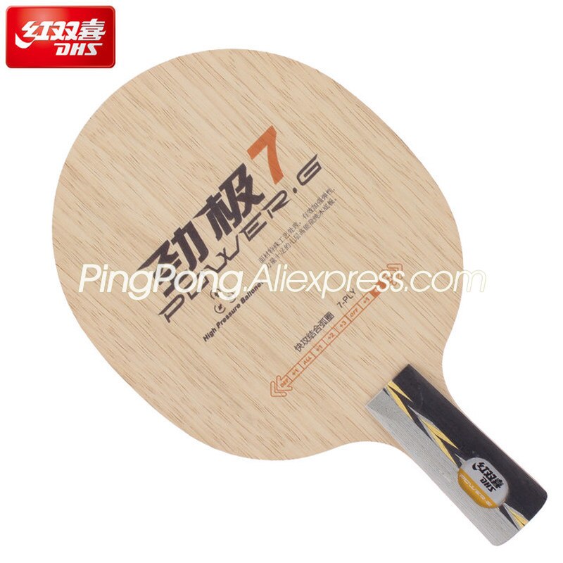 DHS Power G9 PG9 Table Tennis Blade – 7-Ply Wood, FL Handle, Original Chinese Make