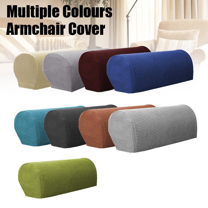Sofa armlæn dækker elastisk elastisk stykke sæt stol sofa armbeskyttere stræk vaskbar aftagelig glidebetræk 2 stk sæt