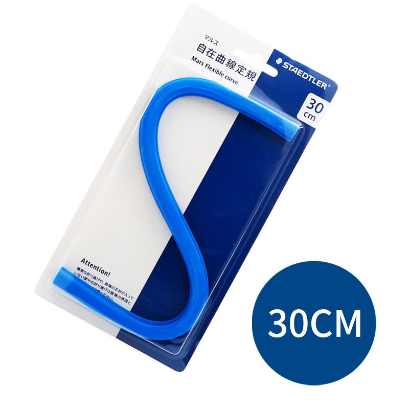 Staedtler Mars-Regla curva Flexible 971 62 30/40/50/60cm, herramienta mecánica de dibujo, suministros para oficina y escuela
