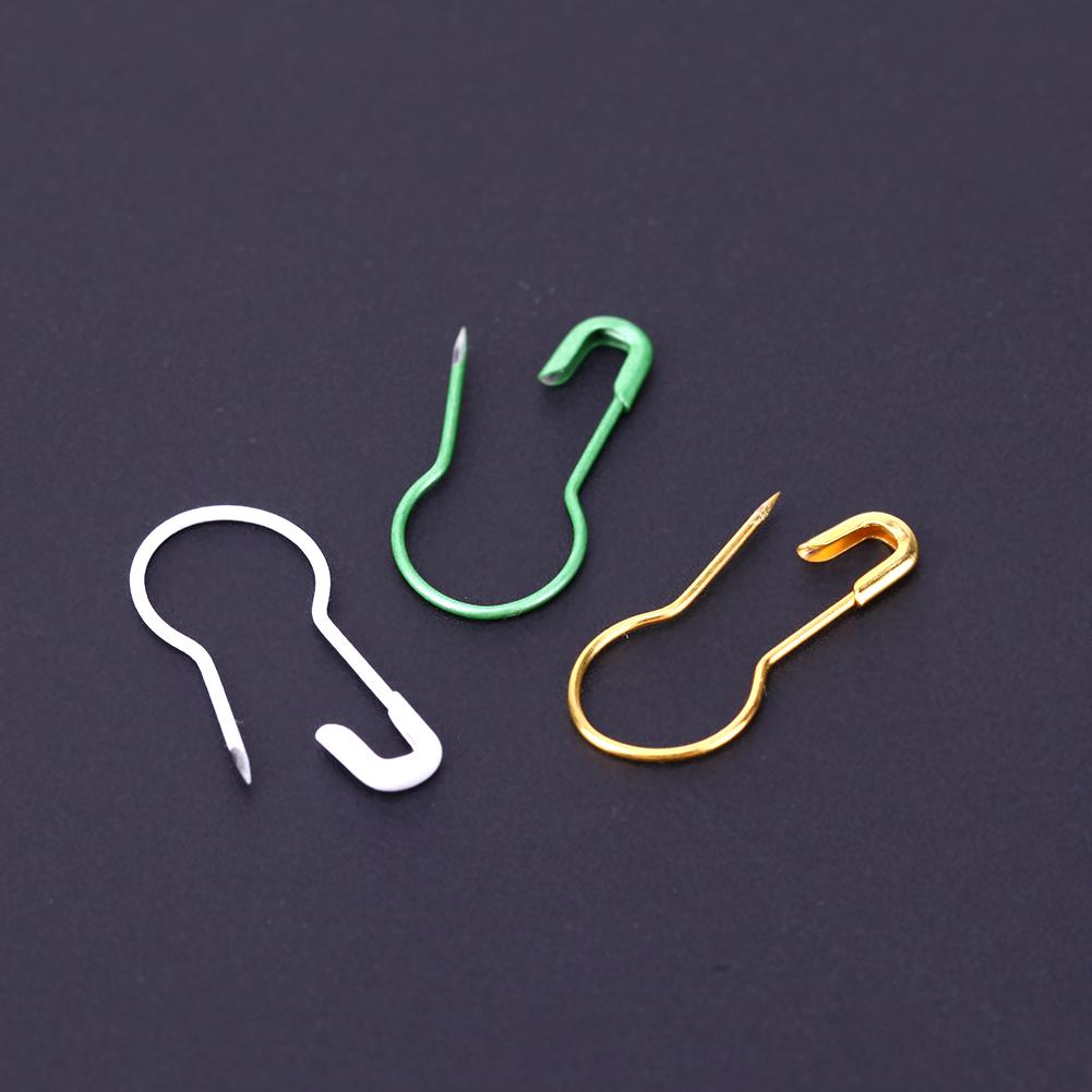 100Stck/Pack Stifte Kürbis bilden Metall Clips betroffen Stich Marker Schild Stifte verriegeln betroffen Werkzeuge Nadel Clip Handwerk mischfarben