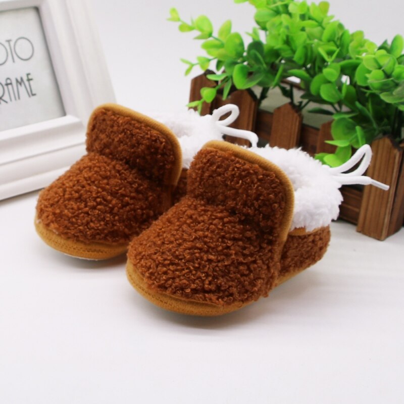 Chaussures d'hiver pour bébés garçons et filles | Chaussons chauds, en tissu, pour nourrissons,