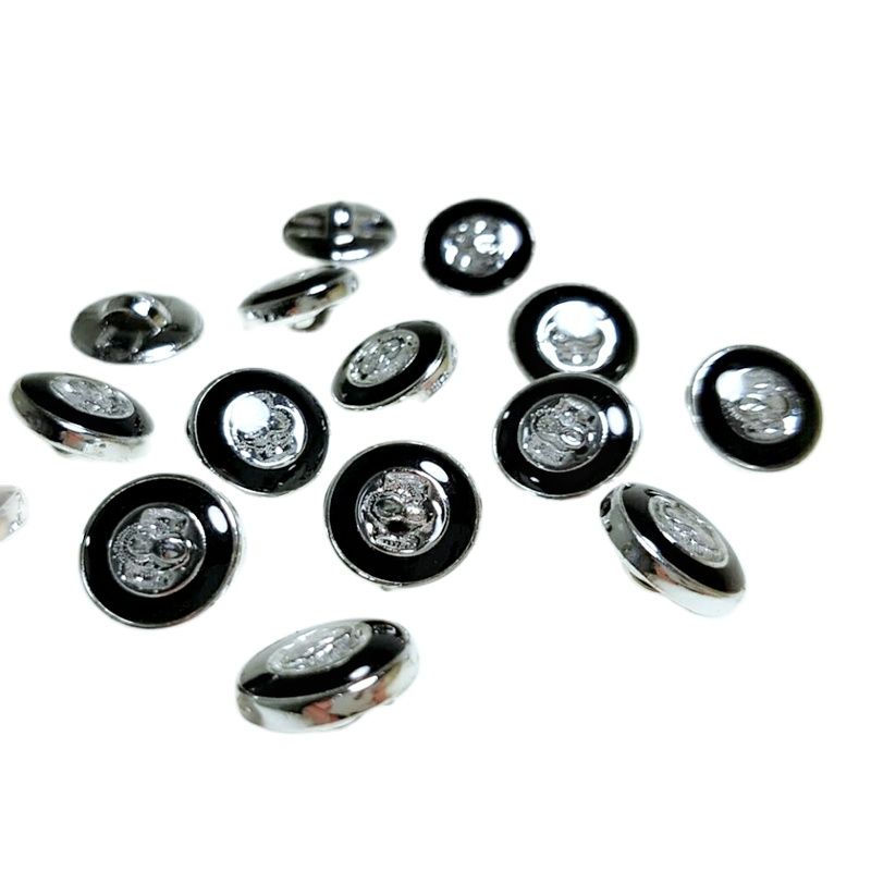 HL-Botones Enchapados de mango de aceite de goteo, accesorios de costura, botones de camisa, 50/100 Uds., 12mm, novedad