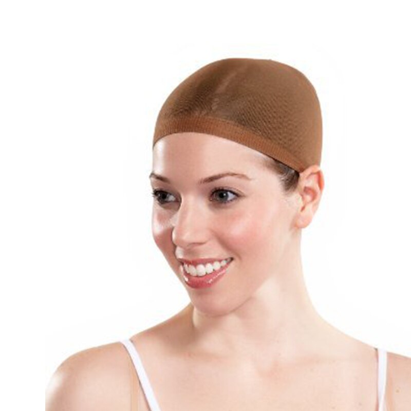 2bags (2pcs/bag) Wig Cap For Making Wigs Stocking Wig Liner Cap Snood Nylon Stretch Mesh In 2 Colors hairnets