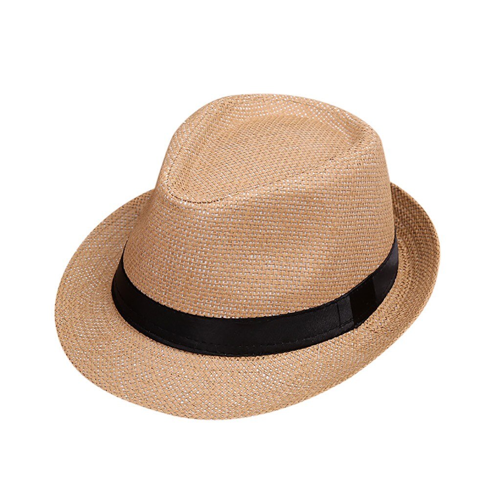 Kinder Sonnenhut Kinder Sommer Strand Stroh Hut Jazz Panama Trilby Fedora Hüte Britischen Cap Atmungsaktiv Baby Hüte Mädchen Jungen Sonnenblende
