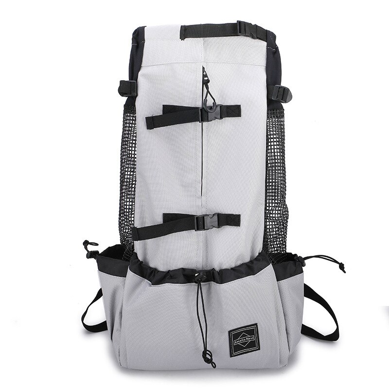 Pet Dog Carrier Bag for Large Dogs Outdoor Backpack Adjustable Big Dog Travel Bags Carrying Bag Pet Supplies: Grey / S