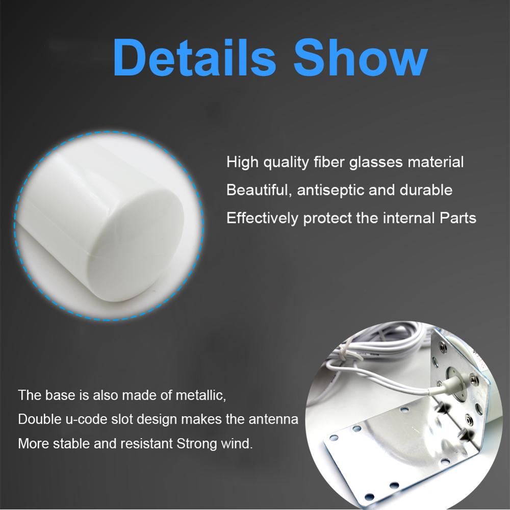 4g lte antena 3g 4g antena SMA-M antena exterior com 10m medidor sma macho crc9 ts9 conector para 3g 4g roteador modem