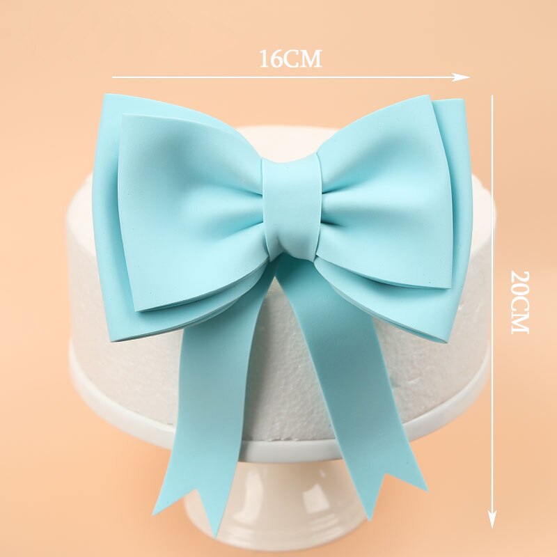 Pink Big Bow Girl's Wedding Cake Decoration Confession Cake Topper Prince Boy Kid Party Supplies Pink Love: D