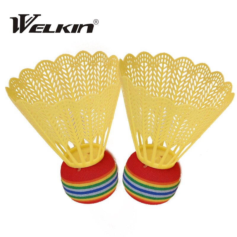 Bolas de bádminton con cabeza de EVA para niños, bolas de nailon superfuertes transparentes para interiores y exteriores, 10 Uds. En paquete