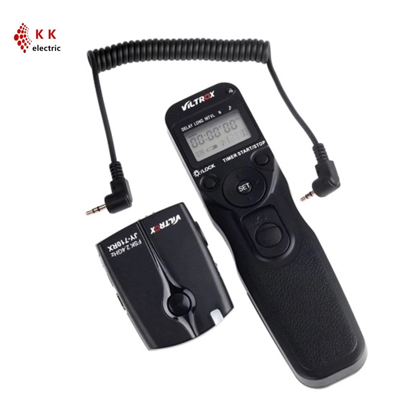 VILTROX JY-710 2,4 GHZ, FSK inalámbrico remoto controlador de obturador de temporizador de intervalo de lapso de tiempo con C1 Cable para Canon 300D 40