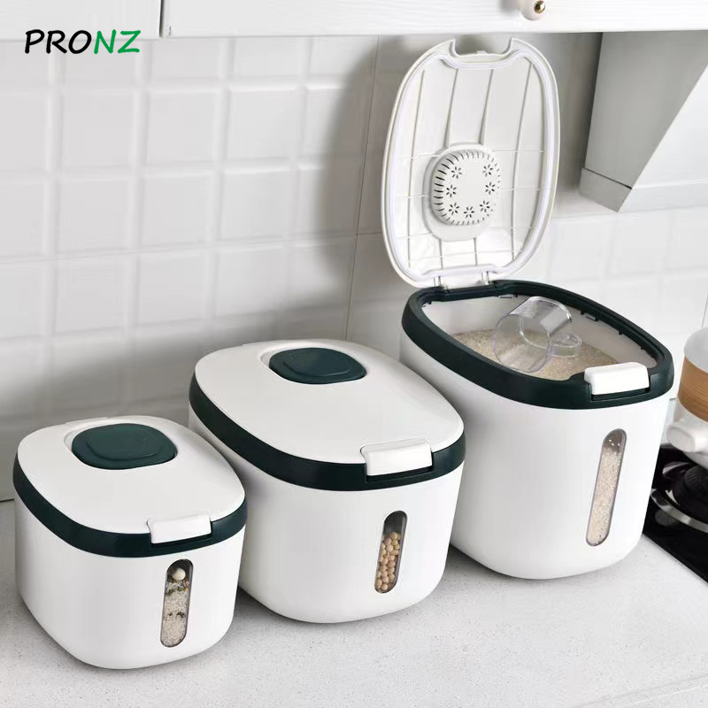 5KG/10KG/15KG Kitchen Container Bucket Insect-Proof Moisture-Proof Rice Box Grain Sealed Jar Storage Pet Dog Food Store Box