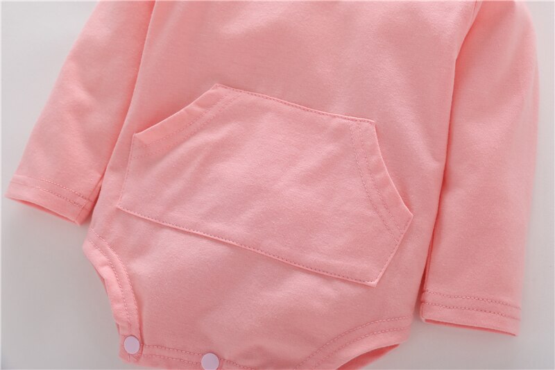 Pasen Baby Bodysuit Peuter Baby Baby Jongens Meisjes Bunny Oren Romper Outfits Lange Rabbit Ear Hooded Jumpsuit Schattige Baby Kleding