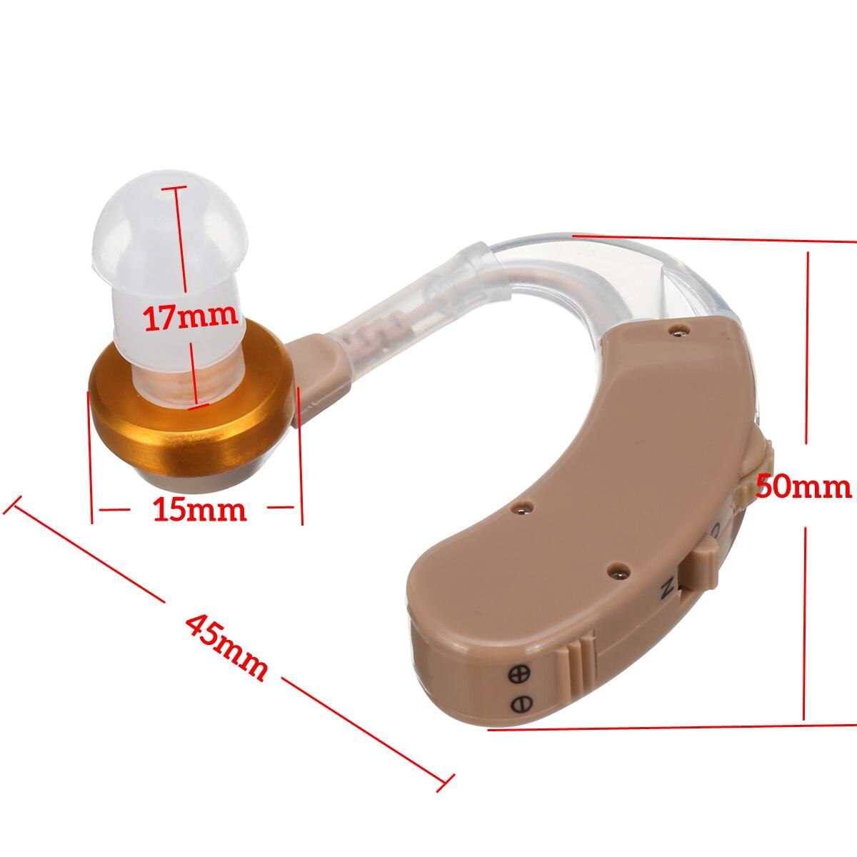 F-168 Hearing Aids Voice Amplifier Device Adjustable Sound Enhancer Ear Care Kit Lightweight For Hearing Impaired Person