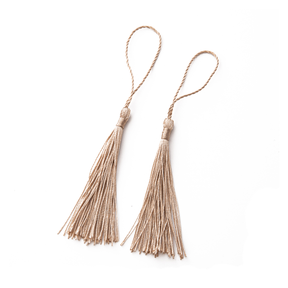 20 unids/lote marcapáginas flecos de borlas para colgantes hechos a mano DIY llavero artesanías accesorios para hacer joyas dijes suministros de Material