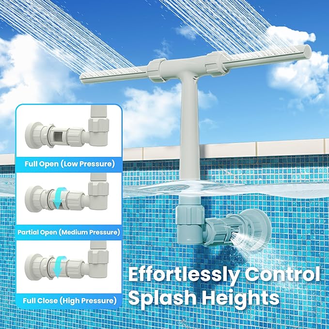 Swimming Pool Spray Summer Swimming Pool Cooling Sprinkler Outdoor Swimming Pool Party Waterfall Nozzle Water Sports Accessories
