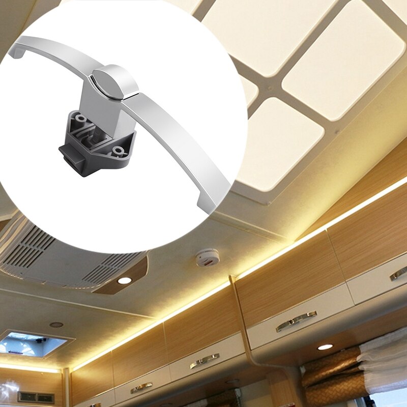 Curved Handle Button Lock, Trailer Barn Furniture Cabinet Door Lock, Furniture Hardware