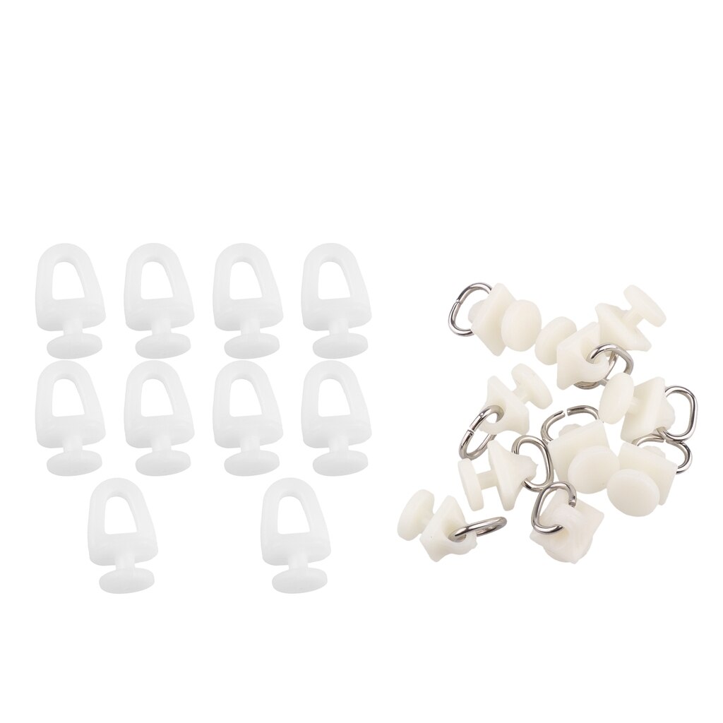 20mm/23mm DRAPERY Traverse CURTAIN ROD Carrier SLIDES Rail Hooks 20Pcs/Pack