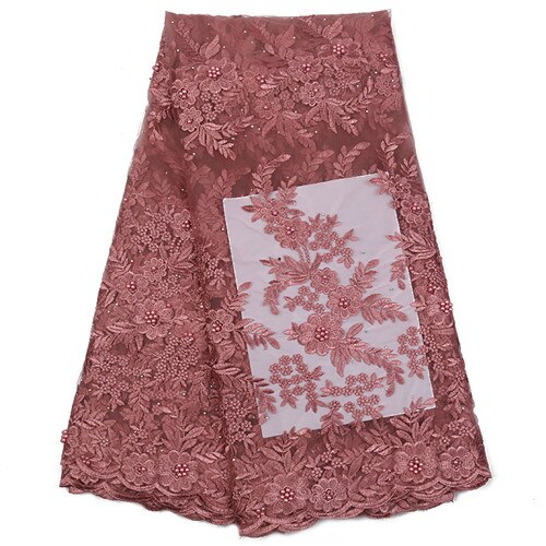 Afrikansk blondestof ,fransk tyl blondestoffer,broderi 3d blomster snørebånd til nigeriansk brudekjole  ks2291b: 2291b-4