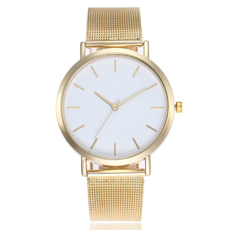 Mannen Vrouwen Paar Horloge 4 Kleuren Lovers 'Horloges Roestvrij Staal Paar Horloge Quartz Eenvoudige Unisex Horloge Reloj Relogio Hodinky: gold