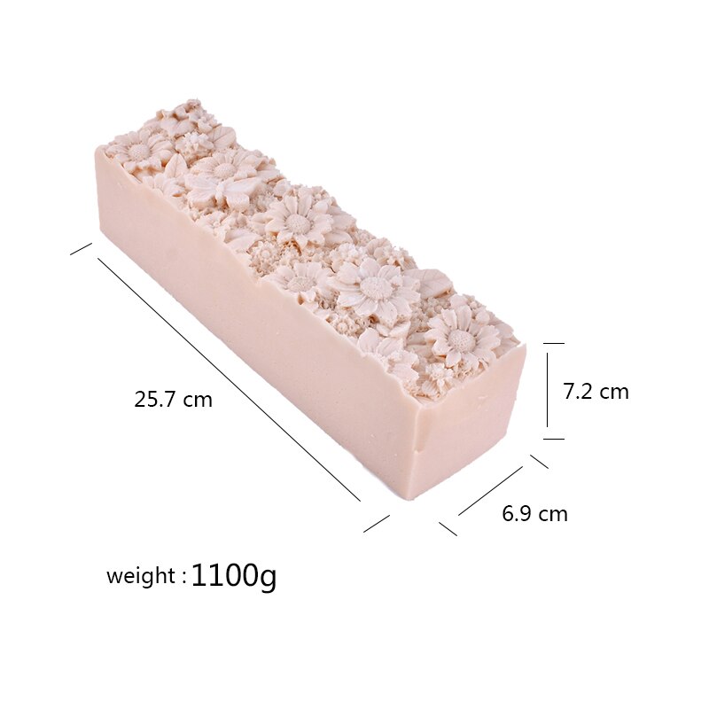 Nicole Zeep Mold Flexibele Siliconen Liner Mould Met Houten Doos En Reliëf Mat Diy Handgemaakte: D0021