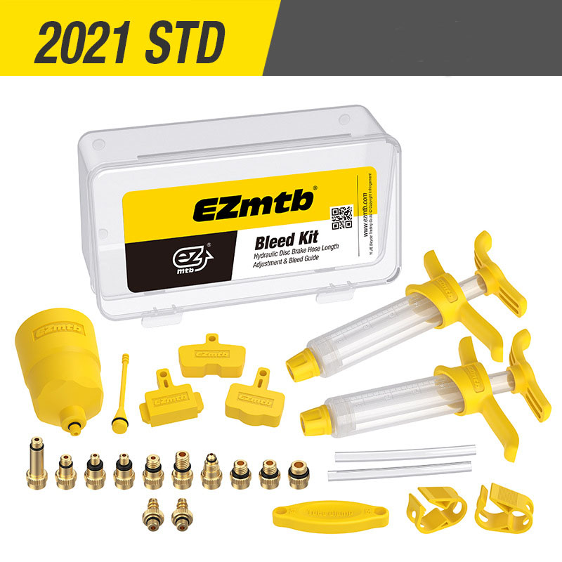 Juego de herramientas de reparación de frenos hidráulicos de bicicleta, herramientas de mantenimiento de frenos de disco para SHIMANO SRAM Avid MAGURA Series MTB Road Bike: 2021 STD