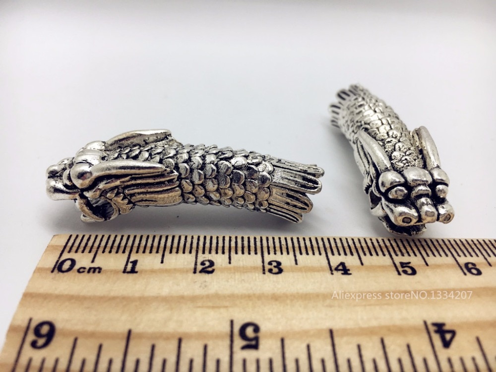 5 stk / mye norse viking drage hår flette frykt skjegg rasta dreadlock perler ringetone rør ca 7.5mm skrog til hår tilbehør