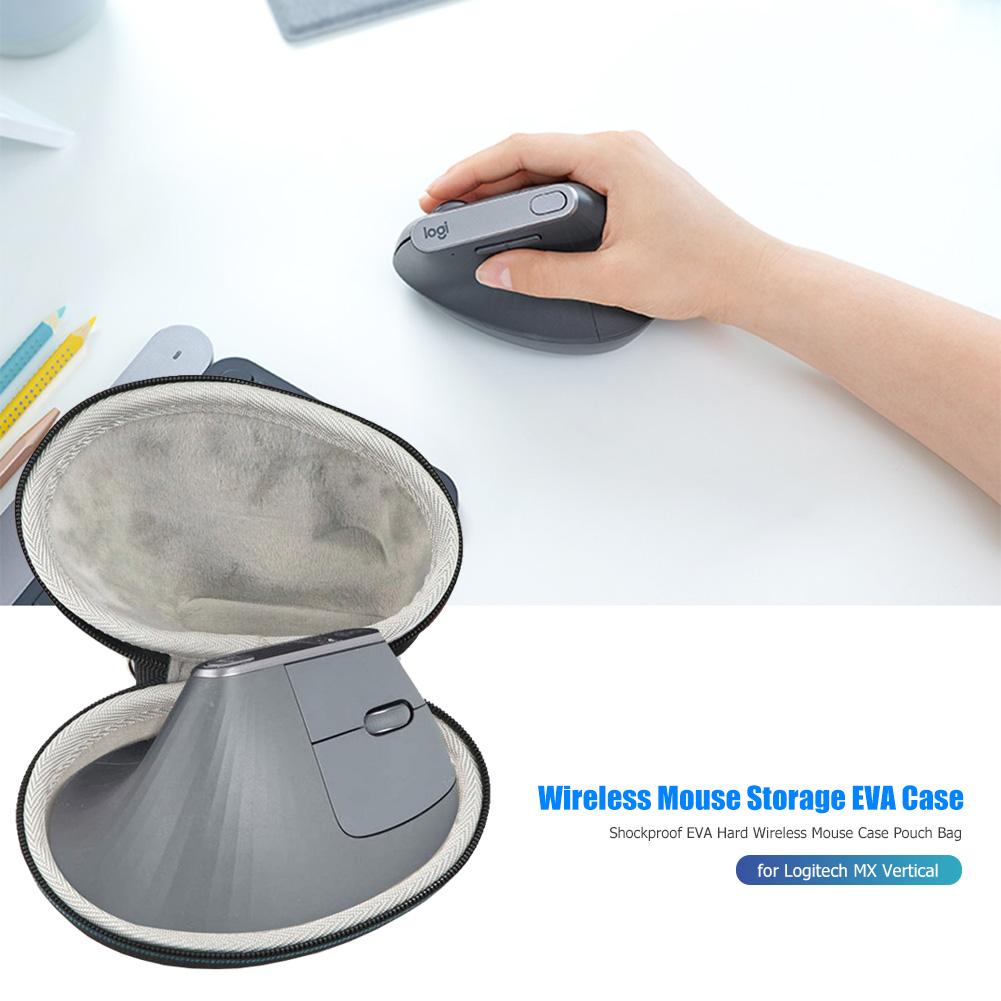 Shockproof EVA Hard Wireless Mouse Storage Case Travel Portable Protective Pouch Bag for Logitech MX Vertical ergonomic mouse