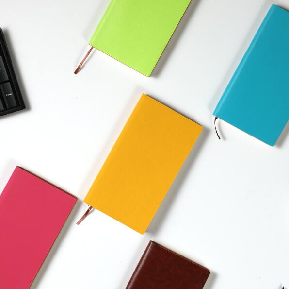Business PU Leather Notebook A6 Student Diary Book Colors Office School Stationery Supplies