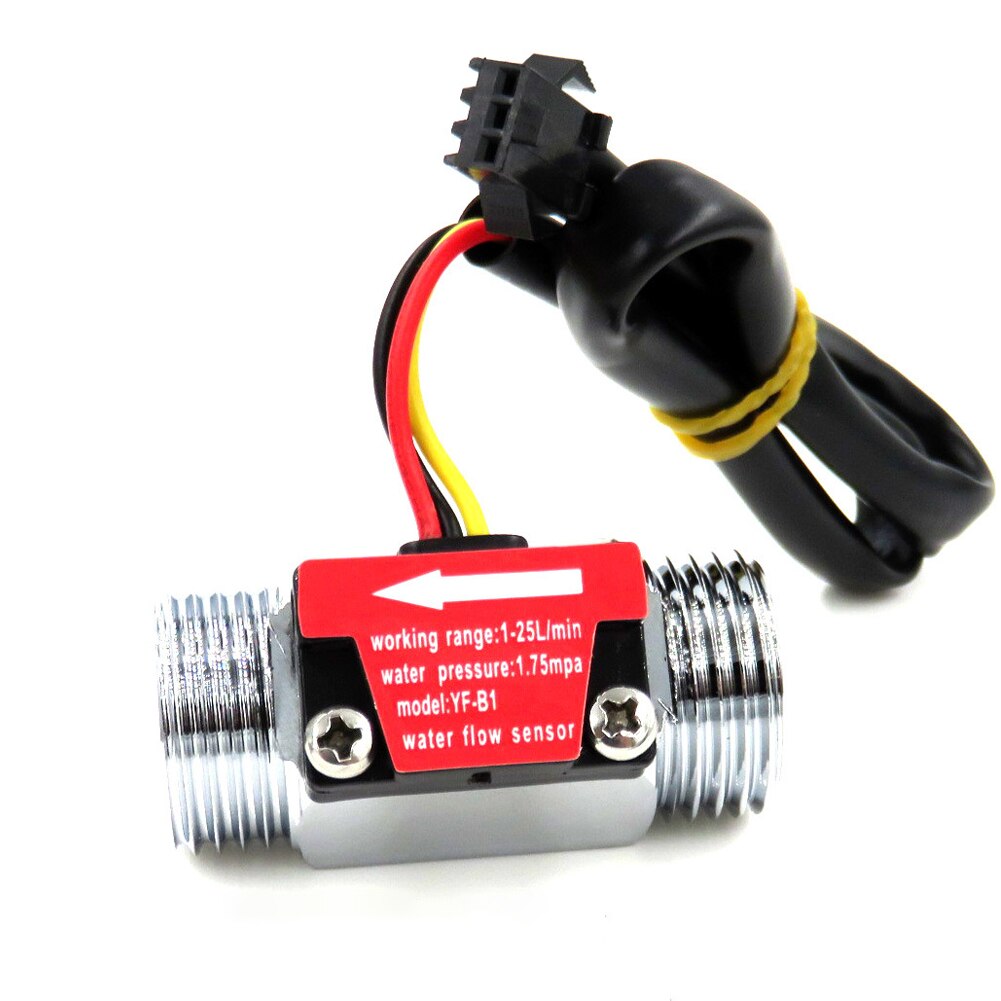 Metal Multifunction Home Water Flow Sensor Liquid Measuring Instruments Practical Flowmeter Portable Hall Effect