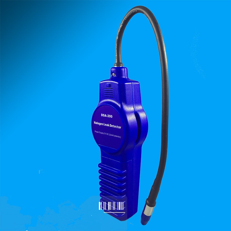 Halogen Gas Detector Alarm Freon CFC HFC HCFC Refrigerant Leakage Halogen Monitor Analyzer Tester Meter R134A HVAC DSA-200