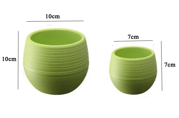 5pcs Gardening Mini Plastic Flower Pots Vase Round Flower Bonsai Planter Nursery Pots flower pots planters garden pots GYH
