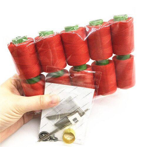 10 Pcs filo per cucire bianco e nero strumenti per cucire forniture per trapuntatura filo di poliestere per macchina da cucire cucitura a mano: MULTI