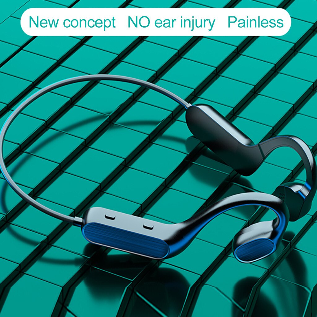 Fashionable Open-Ear Bone-Conduction Wireless Headphone Bluetooth Headset Stereo Earphone Noise Cancelling: Default Title