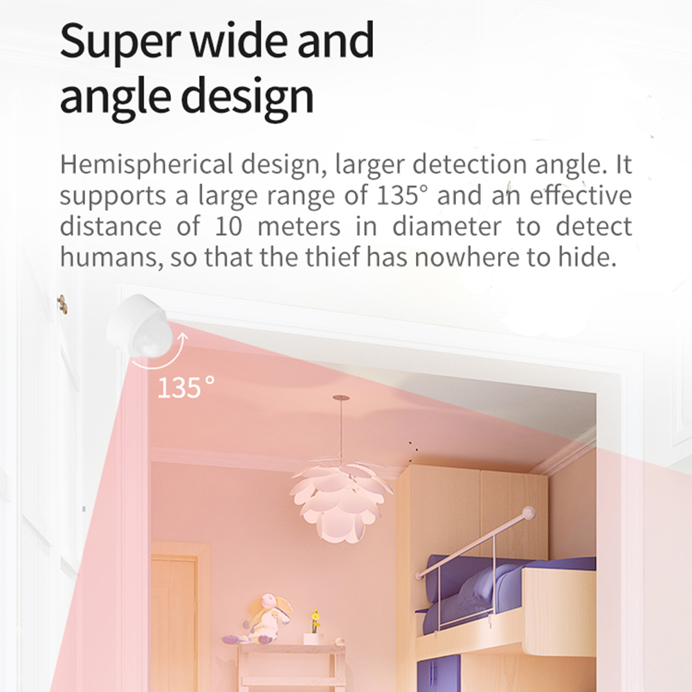 Tuya 2 in 1 Zigbee Mini Pir-bewegungsmelder + Helle Lux Licht passiv Infrarot Sicherheit Einbrecher Alarm Sensor