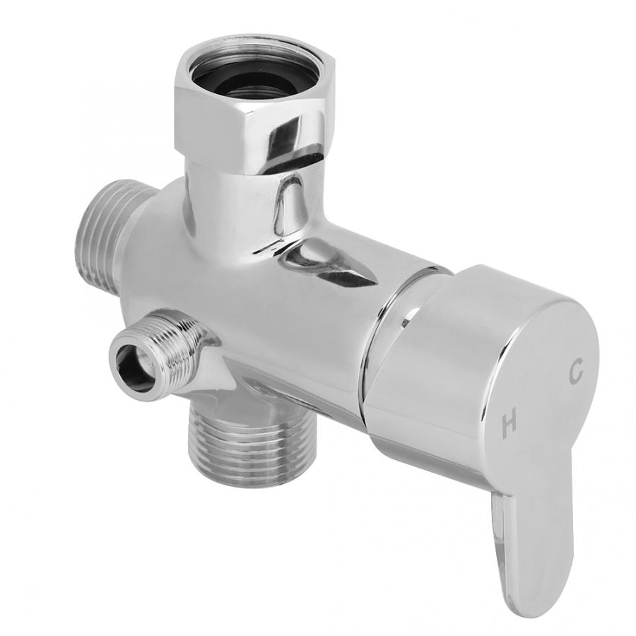 Toilet Cold Water Diverter Mixer Valve Sprayer Tee Adapter Connector US Standard 7/8in