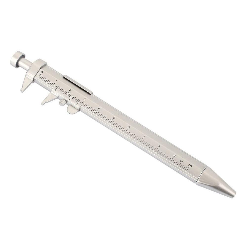 Multifunction Gel Ink Pen Vernier Caliper Roller Ball Pen Stationery Ball-Point Practical Portable Ball-Point 0.5mm Hand Tools