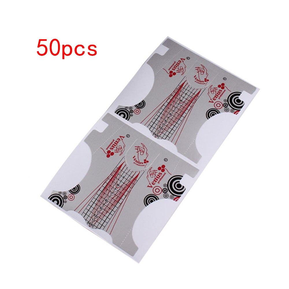 Nail Art Tools Nail Forms Silver Extension Acrylic Builder Form Guide For Nail Extension Stencil Manicure Tools
