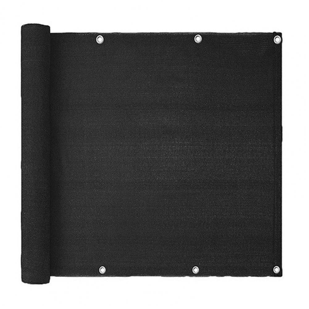 Sunshade Net Privacy Screen Fence Mesh Sunshade Net Convenient Helpful Sunshade Mesh: Black