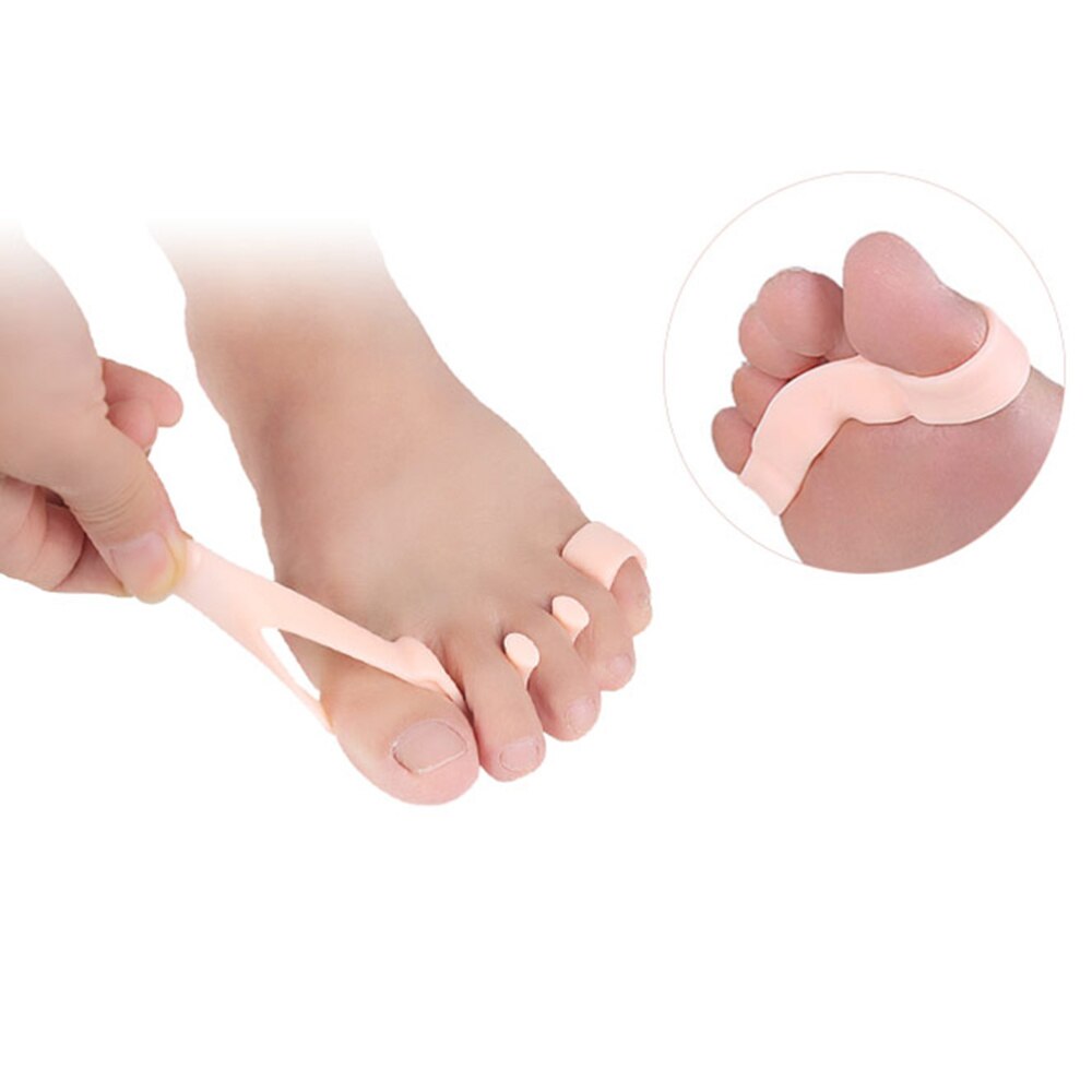 2 Pair of Toe Separators Reusable Portable Five-hole Comfortable Toe Straighteners
