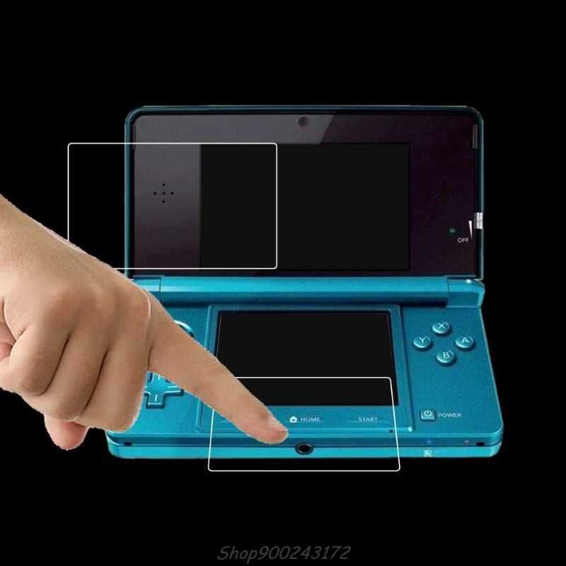 Película transparente HD superior + inferior, Protector de pantalla LCD para la nueva consola Nintendo 3DSLL/XL