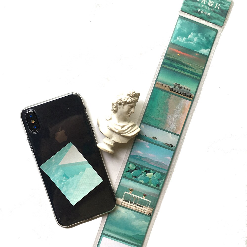 8Pcs/pack Time Fragment Series Journal Decorative Stickers Scrapbooking Stick Label Diary Stationery Album Film Stickers: 5