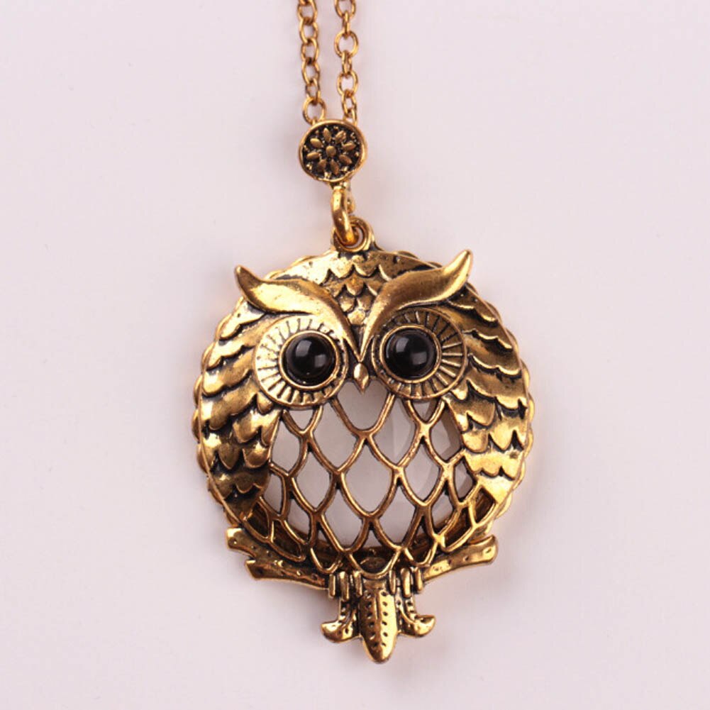 Collier en Zircon pour femme, mignon, hibou, lune, lettre, pendentif, étoiles, exquis, romantique, bijoux de fête de la saint-valentin: NL0519GD