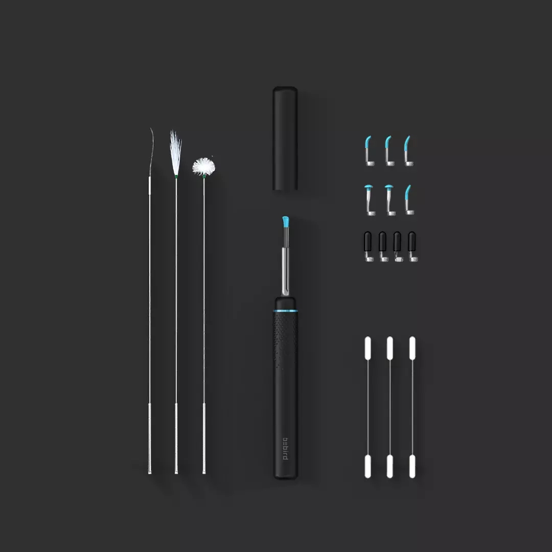 Xiaomi bebird  m9 pro älykäs visuaalinen korvatikku korvanpuhdistus endoskooppi 300w minikamera otoskoopin boreskooppi korvanpoistotyökalusarja