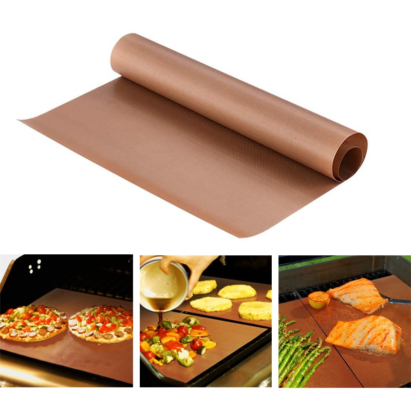 Genanvendeligt non stick bagepapir høj temperatur resistent teflon ark wienerbrød bagning oliepapir grill bagemåtte bageværktøj
