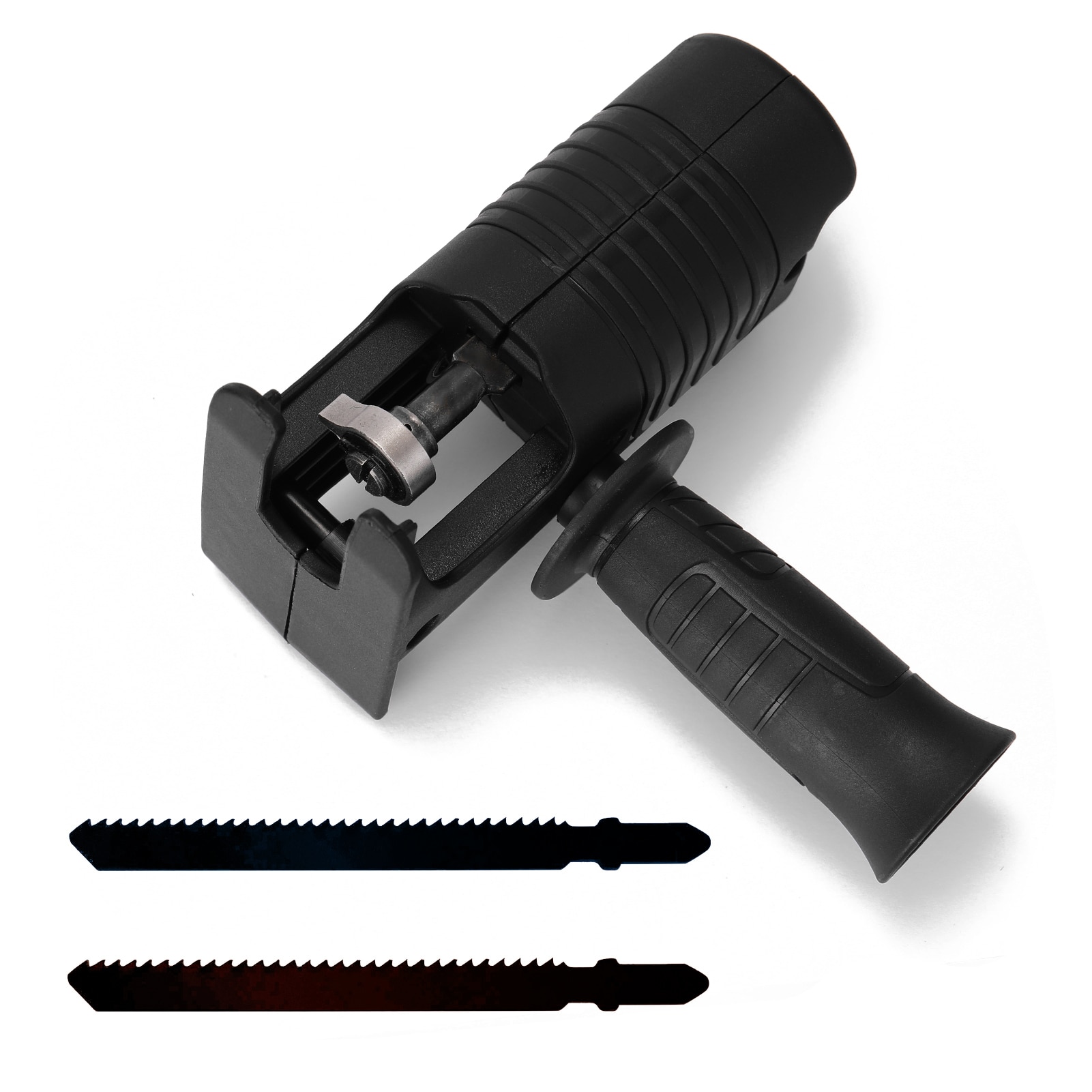 Drill Modified Power Saws Accessory Jig Saws Portable Transfer Accessory for Woodworking Cutting Include 3 PCS Jigsaws Blades