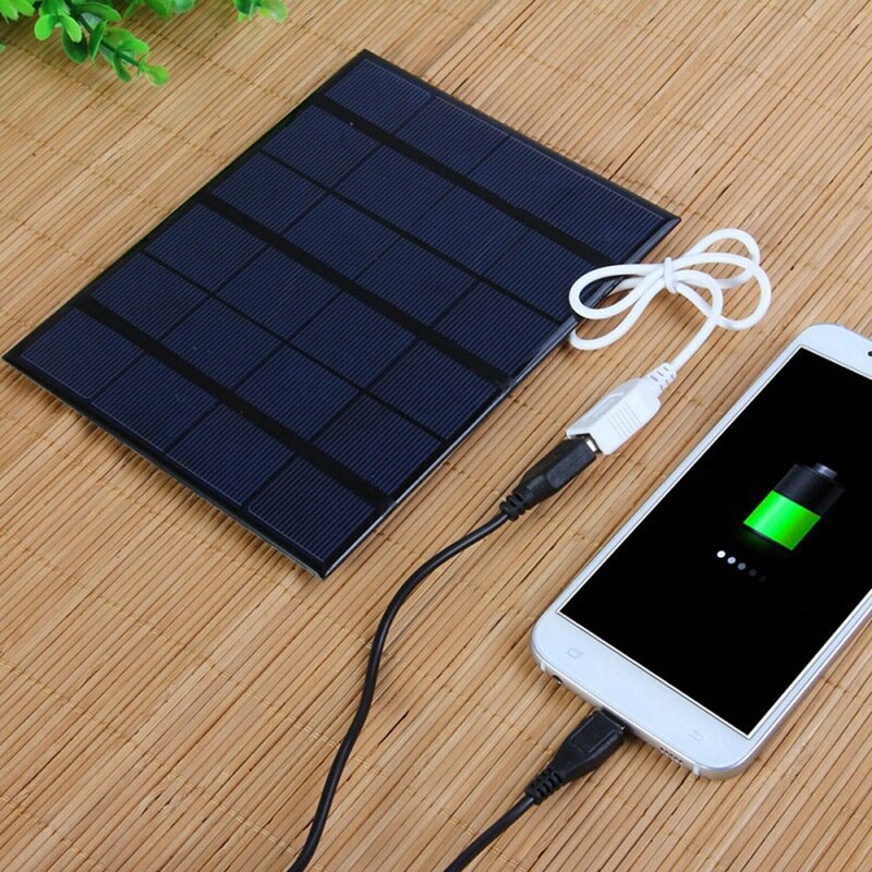Portable 6V 3.5W 580MA Solar Panel Socket Battery USB Charger for iPhone 4 4S 5 6 Phone Mp3 Mp4 Pad Tablet