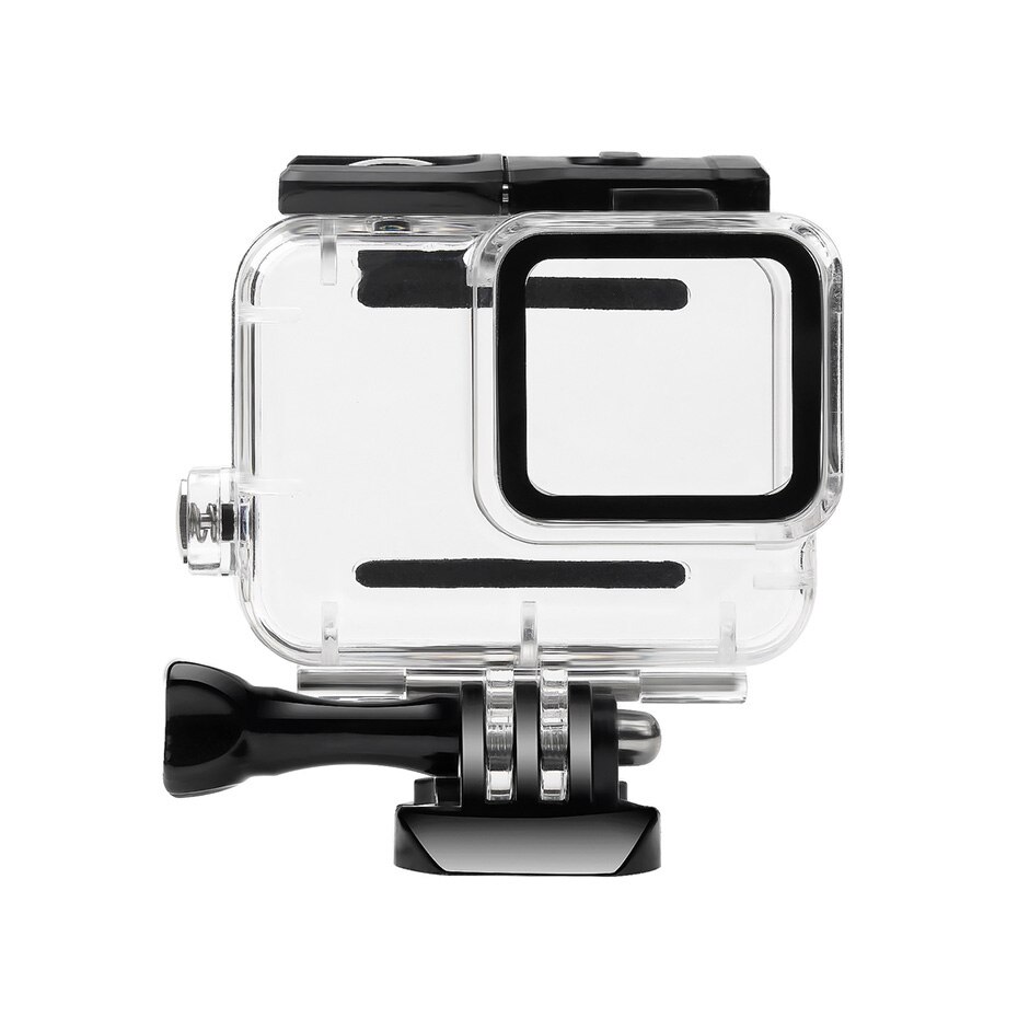 Filtros de mergulho para gopro hero 8, capa preta à prova d'água com filtro uv/cpl/colorida/nd1000 capa original pro hero8, capa preta: WaterProof Case