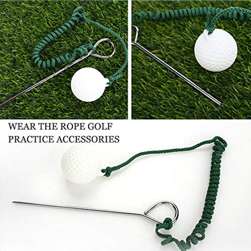 Accessory Plastic Sport Shot Outdoor Practical Swing Training Aids Beginners Hit Durable Practice Golf Ball With Rope