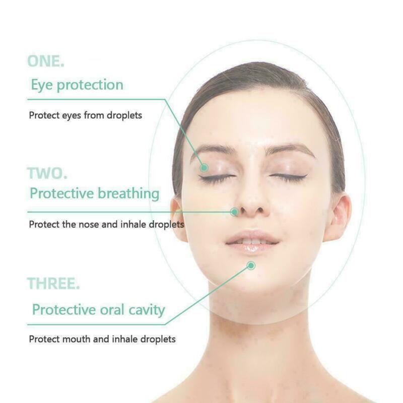 Multi-function Protective Cap Anti Infection Protective Hat Eye Protection Anti-fog Windproof Hat Anti-saliva Face Cover Cap